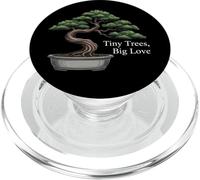 Tiny Trees Big Love Bonsai Tree Plant Lover Art PopSockets PopGrip para MagSafe