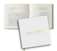 Tiny Trees Libro de recuerdos de bebé - Libro de recuerdos para baby showers - Diario de recortes para madres embarazadas, padres, padres revelación de género, libro de registro de primer año con