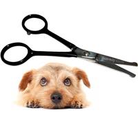 Tiny Trim - Tijera de peluquería para mascotas pequeñas con punta de bola - Tijera de seguridad de 11.4 cm para orejas, nariz, cara y pata, para gatos, perros y todas las mascotas - Negro