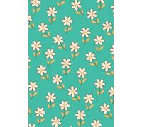 Tiny Tropical Flower Notebook. Vibrant Seamless Floral Pattern Journal for Women & Girls