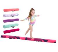 TINY TUMBLERS Barra de Equilibrio para niños - Tamaños 210/240/270/300cm Increíble Equipo de Equilibrio para niños en casa - Ante sintético, Espuma EVA de Alta Densidad - Correas de Transporte