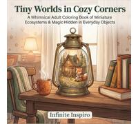 Tiny Worlds in Cozy Corners: A Whimsical Adult Coloring Book of Miniature Ecosystems & Magic Hidden in Everyday Objects