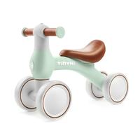 TINYKI Bici Bebe 1 Año Sin Pedales, Bicicleta de Equilibrio 4 Ruedas, Correpasillos Bebé Ultraligero para Primeros Paseos, Juguete Niño y Niña 12-24 Meses, Regalo Original Cumpleaños