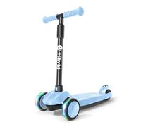 TINYKI Patinete Niño 2 Años a 6 - Altura Ajustable con Ruedas Luces LED - Scooter Niño 3 Ruedas - Patineta Infantil para Niños y Niñas Jugar