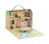 Tinyly Casita de Sylvina y Foxy de Djeco - Casita árbol con muñeca y compañero