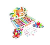 TINYMILLS 60 Pcs Animals Assorted Stampers for Kids Party Favor Goodie Bag Prizes Classroom Rewards Pinata Filler Arts and Craft