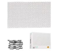 TINYOUTH Mini Puzle Blanco de 1000 Piezas para Pintar Uno Mismo - 42 cm x 29,7 cm, 2 mm de Grosor - Puzzle Familiar Difícil Con Presión Reducida para Niños