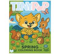 TinyPop Spring Coloring Book: 24 Cute & Fun Spring Scenes to Color (TinyPop Seasons Coloring Books)