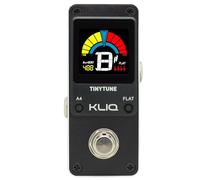 TinyTune Tuner Pedal for Guitar and Bass - Mini - Chromatic - with Pitch Calibration and Flat Tuning (Power Supply Required) Black