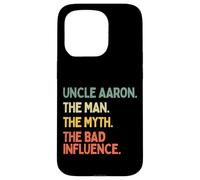 Tío Aaron Cita de The Man The Myth The Bad Influence Divertida Carcasa para iPhone 15 Pro