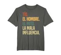 Tio El Hombre El Mito La Mala Influencia Sobrino Retro Camiseta
