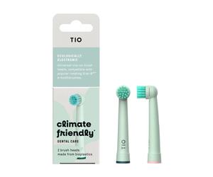 TIO MATIK Cabezal de recambio para el. cepillo dental oscilante (2 piezas) - compatible con los modelos de cepillos dentales oral-b