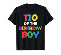 Tio of The Birthday Boy Master Builder Ladrillos Bloques Camiseta