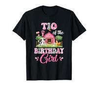Tio of The Birthday Girl, Primer cumpleaños, Cow Farm Family Camiseta