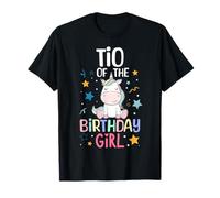 Tio of The Birthday Girl Unicorn Girls Family Matching Camiseta