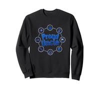 Tío Orgulloso: Emblema de celebración del Hombre de Familia versátil Sudadera, Unisex para Adultos, Negro, M