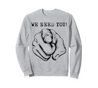 tío Sam Dedo índice te Queremos te Quiero America USA Sudadera