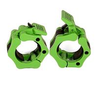 Tioamy Abrazaderas de barra olímpicas Spinlock, clips para mancuernas de levantamiento de pesas, hebilla profesional de liberación rápida, 1 par para gimnasio, ejercicio, fitness, culturismo, 50 mm