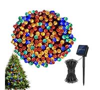 Tioheam Cadena De Luces Solares Para Exterior,Iluminación Brillante con 8 Modos,Luces De Cuerda Decorativas Navideñas | Para Interior Fiesta Vacaciones Jardín Patio Césped Puerta Área Exterior