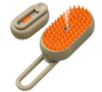 Tioheam Cepillo Steamy para Mascotas,Cepillo Vaporizador para Gatos - Cepillo multifuncional para mascotas para mudar,Cepillo de vapor para caballos, cepillo autolimpiante para mascotas, cepillo para