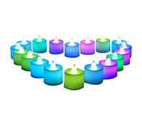 Tioheam Velas LED sin Llama, Velas LED con Pilas - Velas electrónicas pequeñas Que Funcionan con Pilas de Larga duración,Suministros románticos de candelitas eléctricas Falsas para decoración