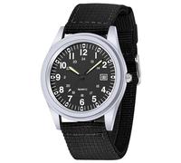 Tiong Relojes para hombre | Reloj de cuarzo deportivo al aire libre con fecha | Relojes militares con correa de malla, Jlvw-04