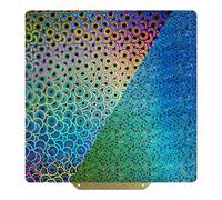 TIOPY Placa de impresión suave PEY de doble cara, 220 x 220 mm, Starry + caleidoscopio, cama de impresión flexible para Artillery Genius/Pro/MK2/MK2A/Anet A8/Anet A6, No Magnetic Base