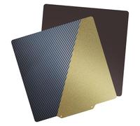 TIOPY Plancha de impresión doble cara PEI texturizado + PET liso 220X220 mm, plancha con lecho térmico Lecho de impresión flexible para MK2/MK2A/Anet A8/Anet A6 (No para Ender 3)