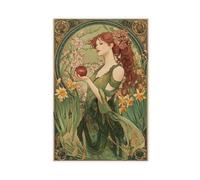 TIOQFJD Póster artístico de la diosa Perséfone en lienzo, decoración de dormitorio, paisaje, oficina, habitación, regalo, 40 x 60 cm