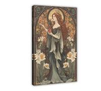 TIOQFJD Póster de la diosa Perséfone en lienzo para decoración de pared, pinturas para sala de estar, dormitorio, 20 x 30 cm
