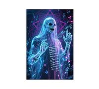TIOQFJD Póster de The Ghost of Translúcido Quantum (3) lienzos para decoración de pared, pinturas para sala de estar, dormitorio, 30 x 45 cm