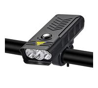 TIORU 8000LM Luz De Bicicleta Delantera 10000Mah Luz De Bicicleta IPX5 Linterna Impermeable USB Faro De Carga para Lámpara De Ciclismo De Carretera MTB,3 Lamps
