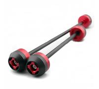 TIOWCGH Deslizadores Marco Compatible con Ducati para Monster 821 2014 2015 Horquilla Delantera Trasera para Motocicleta Deslizador Anticolisión Accesorios(Red)