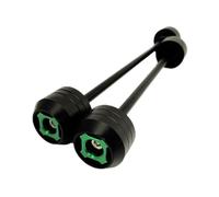 TIOWCGH Deslizadores Marco Compatible con Suzuki para GSX-R 600 para GSX-R 750 2006 2007 2008 2009 2010 Deslizadores Horquilla Rueda Eje Delantero Trasero Protector contra Choques Motocicleta(Green)