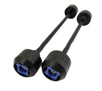 TIOWCGH Deslizadores Marco Compatible con Yamaha para XJR 1300 1998-2017 Protector Deslizadores Horquilla Rueda Eje Trasero Delantero Protección contra Caídas Lado Izquierdo Derecho Motocicleta(Blue)