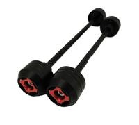 TIOWCGH Deslizadores Marco Compatible con Yamaha para YZF-R6 2019 2020 2021 2022 2023 2024 Deslizador De Horquilla De Eje Delantero Trasero para Motocicleta Accesorios Anticolisión(Red)