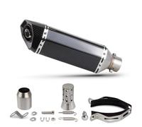 TIOWCGH P Compatible con CB500F Accesorios De Motocicleta Silenciador para Escape De Motocicleta De 370 Mm Modificación De Silenciador Hexagonal De Cola Redonda(B)