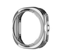 TIOYW Funda de TPU para Samsung Galaxy Watch 7 Ultra 47mm Protector de marco suave Protector de cubierta de parachoques antiarañazos para Galaxy Watch Ultra(Silver)