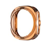 TIOYW Funda de TPU para Samsung Galaxy Watch 7 Ultra 47mm Protector de marco suave Protector de cubierta de parachoques antiarañazos para Galaxy Watch Ultra(Rose Gold)