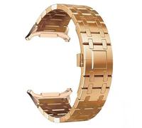 TIOYW Stainless Steel Watchbands For Samsung Galaxy Watch 7 Ultra 47mm No Gaps Bracelet Correa Watch 7 Ultra 47mm Wristband(Rose Gold)