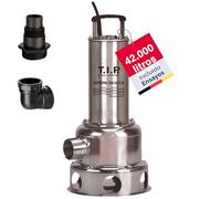 TIP Bomba Sumergible de Agua Sucia Extrema 700/16-3 IX (Motor de 3 Fases 400 V, 42.000 l/h, para lixiviación, para Uso Continuo hasta 50 °C líquidos, Aprox. 4 min hasta 95 °C Posible) 30275