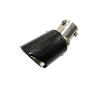 Tip Escape 63-89mm 63-101mm Tubo De Escape Universal Para Coche Punta Trasera Garganta Recta Mate Fibra De Carbono Ángulo Ajustable(In 60mm Out 101mm B)