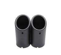 Tip Escape 76mm 2 Uds Accesorios De Coche Silenciador De Escape Cubierta De Tubo De Punta Para Audi A3 8V 8P A4 B8 2009-2016 Para Audi A1 Q5 2009-2012 Para A5(Matte Black no logo)