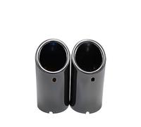 Tip Escape 76mm 2 Uds Accesorios De Coche Silenciador De Escape Cubierta De Tubo De Punta Para Audi A3 8V 8P A4 B8 2009-2016 Para Audi A1 Q5 2009-2012 Para A5(Bright Black Logo)