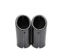 Tip Escape 76mm 2 Uds Accesorios De Coche Silenciador De Escape Cubierta De Tubo De Punta Para Audi A3 8V 8P A4 B8 2009-2016 Para Audi A1 Q5 2009-2012 Para A5(Carbon Black no logo)