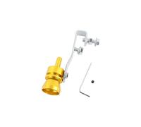 Tip Escape Silenciador De Sonido De Tubo De Silbato Turbo Falso De Escape De Coche De Motocicleta Universal Simulador De Válvula De Soplado Whistler(Gold M)
