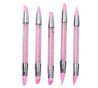 Tip Silicone Art Pen Rhinestone Handle Detail Tool Flexible Carving Brush for Creative Designs for Nursery, Picnic, Holiday, Trip, Workshop, Gathering, Weekend Event