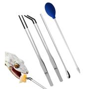 Tip Tweezers, Terrarium Aquarium, Rubber Tools Professional Terrarium, Comfortable Reptile Supplies, Feeding Tongs For Gecko, Lizard, Bearded Dragon, 10.63x0.39x0.39 Inches