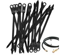 TIPA ZIP - Corros de nylon multifuncionales con orificio de tornillo, sujetadores reutilizables fuertes | Correas de organizador de alambre de servicio pesado, accesorio de montaje duradero, soporte d