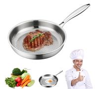Tipanexi Titanium Pan Pro with Lid, Titaniums Frying Pan for Cooking Non Stick, Durable Scratch-Resistant Non Stick Titaniums Nutri Pans, for All Cooktops (without lid,10.23in)